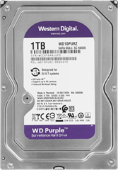 Жесткий диск WD SATA-III 1Tb WD10PURZ Surveillance Purple (5400rpm) 64Mb 3.5