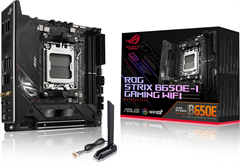 Материнская плата Asus ROG STRIX B650E-I GAMING WIFI Socket AM5 AMD B650 2xDDR5 mini-ITX AC`97 8ch(7 ROG STRIX B650E-I GAMING WIFI