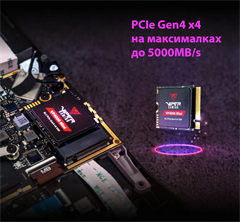 Накопитель SSD Patriot PCIe 4.0 x4 2TB VP4000M2TBM23 VP4000 Mini M.2 2230 VP4000M2TBM23