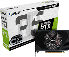Видеокарта Palit PCI-E 4.0 PA-RTX3050 STORMX OC NVIDIA GeForce RTX 3050 6Gb 96bit GDDR6 1042/14000 D NE63050S18JE-1070F/1072F