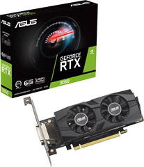 Видеокарта Asus PCI-E 4.0 RTX3050-O6G-LP-BRK NVIDIA GeForce RTX 3050 6Gb 96bit GDDR6 1507/14000 DVIx RTX3050-O6G-LP-BRK