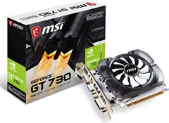 Видеокарта MSI PCI-E 2.0 N730-2GD3V3 NVIDIA GeForce GT 730 2Gb 128bit DDR3 902/1600 DVIx1 HDMIx1 CRT N730-2GD3V3