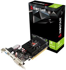 Видеокарта Biostar PCI-E 2.0 GT710-2GB D3 LP NVIDIA GeForce GT 710 2Gb 64bit DDR3 954/1333 DVIx1 HDM VN7103THX6