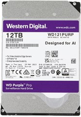 Жесткий диск WD SATA-III 12TB WD121PURP Surveillance Purple Pro (7200rpm) 256Mb 3.5