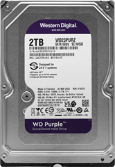 Жесткий диск WD SATA-III 2TB WD23PURZ Surveillance Purple (5400rpm) 64Mb 3.5