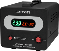 {{productViewItem.photos[photoViewList.activeNavIndex].Alt || productViewItem.photos[photoViewList.activeNavIndex].Description || 'Стабилизатор напряжения Smartwatt AVR Tower 500RF 500ВА черный'}}
