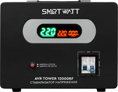 {{productViewItem.photos[photoViewList.activeNavIndex].Alt || productViewItem.photos[photoViewList.activeNavIndex].Description || 'Стабилизатор напряжения Smartwatt AVR Tower 12000RF 12000ВА черный'}}