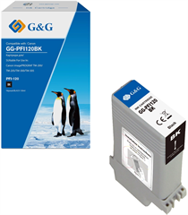 Картридж струйный G&amp;G GG-PFI120BK PFI-120 BK черный пигментный (130мл) для Canon imagePROGRAF TM-200 GG-PFI120BK