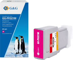 Картридж струйный G&amp;G GG-PFI321M пурпурный (300мл) для Canon imagePROGRAF TM-250/255/350/355 GG-PFI321M