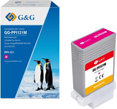 Картридж струйный G&amp;G GG-PFI121M пурп.пигм. (130мл) для Canon imagePROGRAF TM-250/255/350/355 GG-PFI121M
