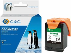 Картридж струйный G&amp;G GG-3YM75AE 653 черный (6мл) для HP DeskJet Plus Ink Advantage 6075/6475 GG-3YM75AE