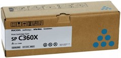 Картридж лазерный Ricoh SP C360X 408251 голубой (9000стр.) для Ricoh SP C361SFNw без чипа 408251