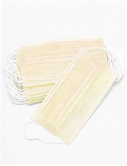 Маска медицинская 3-х слойная желтая B542