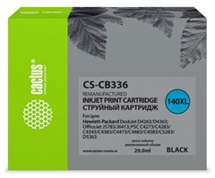 Картридж струйный Cactus CS-CB336 №140XL черный (29мл) для HP DJ D4263/D4363/DJ J5783/J6413/PSC C427 CS-CB336