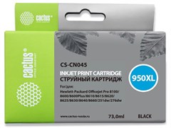Картридж струйный Cactus CS-CN045 №950XL черный пигментный (73мл) для HP DJ Pro 8100/8600 с чипом CS-CN045