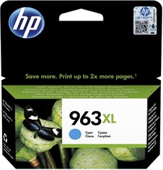 Картридж струйный HP 963XL 3JA27AE голубой (1600стр.) для HP OfficeJet Pro 901x/902x HP 3JA27AE