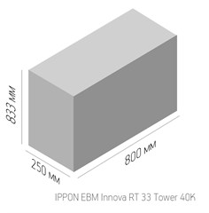 Источник бесперебойного питания Ippon Innova RT 33 40K Tower 40000Вт 40000ВА черный 1146360