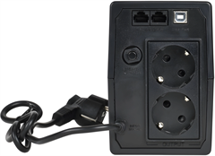 Источник бесперебойного питания ITK Electra EET-0600VA-1-001-S 360Вт 600ВА черный EET-0600VA-1-001-S