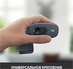 Камера Web Logitech HD Webcam C270 черный 0.9Mpix (1280x720) USB2.0 с микрофоном (960-000999) 960-000999