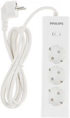 Сетевой фильтр Philips CHP2135WA/51 2м (3 розетки) белый (коробка) CHP2135WA/51