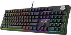 Клавиатура MSI GK320 механическая черный USB Multimedia for gamer LED (S11-04RU259-HH9) кабель 1.6м S11-04RU259-HH9