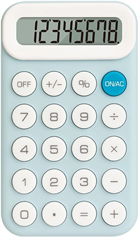 Калькулятор карманный Deli EM10 светло-голубой 8-разр. EM10 LIGHT BLUE