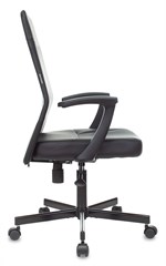 Кресло Бюрократ CH-605 черный экокожа крестов. металл черный CH-605/BLACK