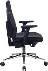 Кресло Бюрократ CH-545SL серый 38-417 крестов. металл хром CH-545SL/1D/417-G