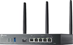 Межсетевой экран TP-Link Omada ER706W AX3000 10/100/1000BASE-TX/SFP черный ER706W