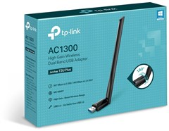 Сетевой адаптер Wi-Fi TP-Link Archer T3U Plus AC1300 USB 3.0 (ант.внеш.несъем.) ARCHER T3U PLUS