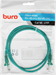 Патч-корд Buro UTP-5E-1M-GR UTP 4 пары cat.5E CCA molded 1м зеленый RJ-45 (m)-RJ-45 (m) UTP-5E-1M-GR