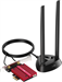 Сетевая карта Wi-Fi + Bluetooth Cudy WE9300S BE9300 PCI Express x1 (ант.внеш.съем) 2ант. WE9300S