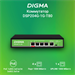 Коммутатор Digma DSP204G-1G-T80 (L2) 5x1Гбит/с 4PoE 4PoE+ 1PoE++ 80W неуправляемый DSP204G-1G-T80