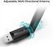 Сетевой адаптер Wi-Fi TP-Link Archer T2U Plus AC600 USB 2.0 (ант.внеш.несъем.) 1ант. ARCHER T2U PLUS