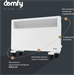 Конвектор Domfy DCW-CH1015 1500Вт белый DCW-CH1015