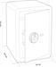 Сейф мебельный Cactus CS-SF-F50 взломостойкий 500x350x350мм электронный/ключевой/биометрический CS-SF-F50