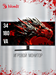 Монитор Bloody 34" MN340W черный VA LED 1ms 21:9 HDMI M/M матовая HAS Piv 300cd 178гр/178гр 3440x144 MN340W