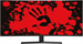 Монитор Bloody 34" MN340W черный VA LED 1ms 21:9 HDMI M/M матовая HAS Piv 300cd 178гр/178гр 3440x144 MN340W