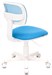 Кресло детское Бюрократ CH-W299 голубой TW-31 TW-55 крестов. пластик пластик белый CH-W299/LB/TW-55