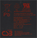 Батарея для ИБП CSB HR 1221W F2 12В 5Ач HR 1221W F2