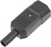 Вилка Lanmaster LAN-IEC-320-C14 IEC 60320 C14 10A 250V black LAN-IEC-320-C14