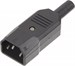 Вилка Lanmaster LAN-IEC-320-C14 IEC 60320 C14 10A 250V black LAN-IEC-320-C14