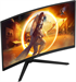 Монитор AOC 31.5" Gaming CQ32G4VE черный VA LED 16:9 HDMI матовая 300cd 178гр/178гр 2560x1440 180Hz  CQ32G4VE