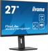 Монитор Iiyama 27" ProLite XUB2797QSNP-B1 черный IPS LED 16:9 HDMI M/M матовая HAS Piv 300cd 178гр/1 XUB2797QSNP-B1