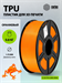 Пластик для принтера 3D Cactus CS-3D-TPU-0.8KG-ORANGE TPU d1.75мм 0.8кг L336м 1цв. CS-3D-TPU-0.8KG-ORANGE