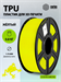 Пластик для принтера 3D Cactus CS-3D-TPU-0.8KG-YELLOW TPU d1.75мм 0.8кг L336м 1цв. CS-3D-TPU-0.8KG-YELLOW