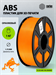 Пластик для принтера 3D Cactus CS-3D-ABS-1KG-ORANGE ABS d1.75мм 1кг L386м 1цв. CS-3D-ABS-1KG-ORANGE