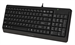 Клавиатура A4Tech FK15 черный USB (FK15 BLACK) кабель 1.5м FK15 BLACK