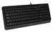 Клавиатура A4Tech FK15 черный USB (FK15 BLACK) кабель 1.5м FK15 BLACK