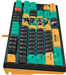 Клавиатура A4Tech AT87 Renegade черный/зеленый USB for gamer LED (AT87) кабель 1.8м AT87